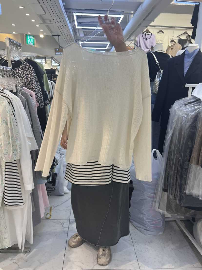 PLANTS ON GRAY韓國直郵東大門代購女裝新款休閑推薦長袖T恤PLANTS ON GRAY長袖T恤
