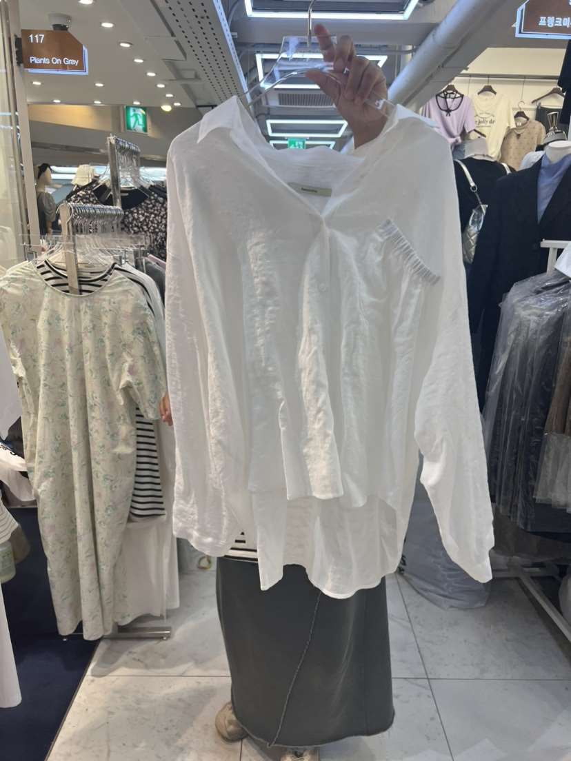 PLANTS ON GRAY韓國直郵女裝新款推薦24春夏襯衫蕾絲衫PLANTS ON GRAY襯衫/蕾絲衫