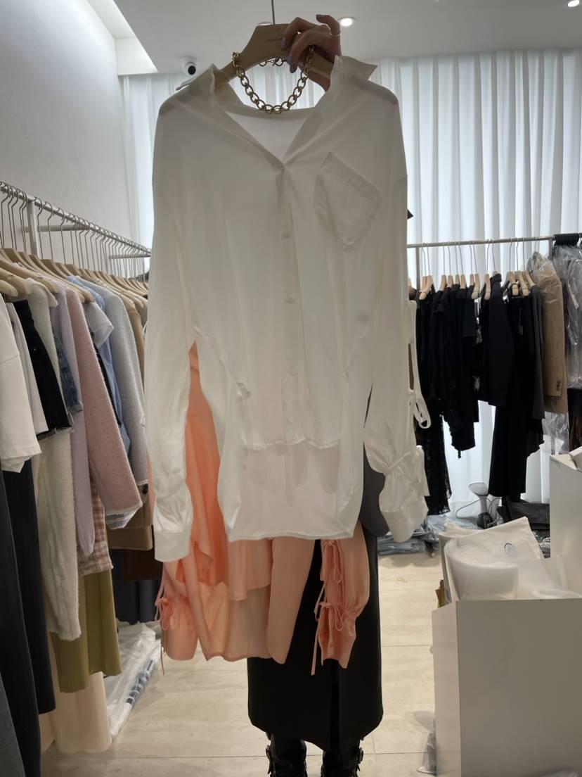 ROMAINE韓國直郵東大門實拍女裝新品24春夏推薦襯衫蕾絲衫ADDE襯衫/蕾絲衫