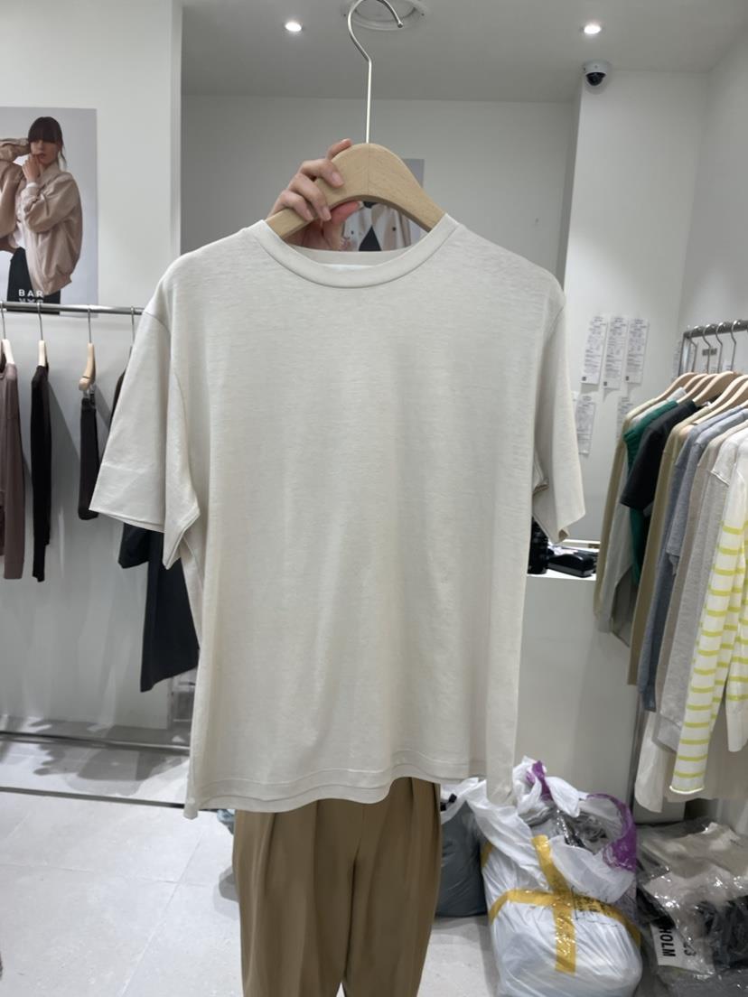 WATERBAR直郵韓國代購女裝新款24春夏熱賣職業推薦人氣T恤RIBBONT恤