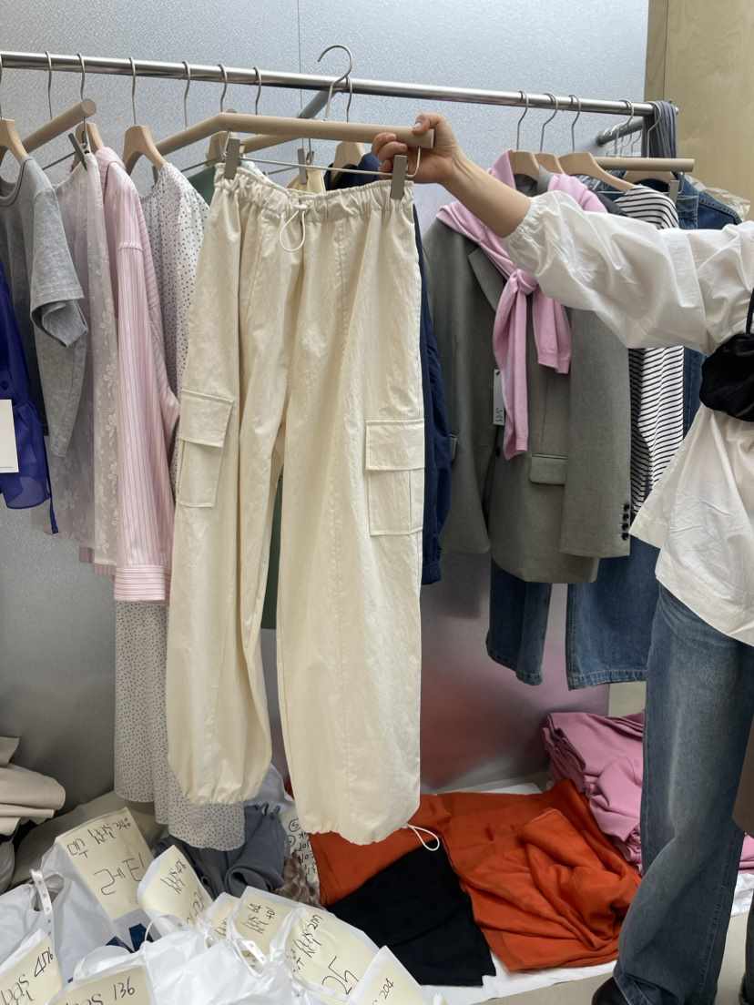 BASKET直郵韓國代購女裝新品時尚職業人氣真品推薦24春夏休閑褲BASKET休閑褲