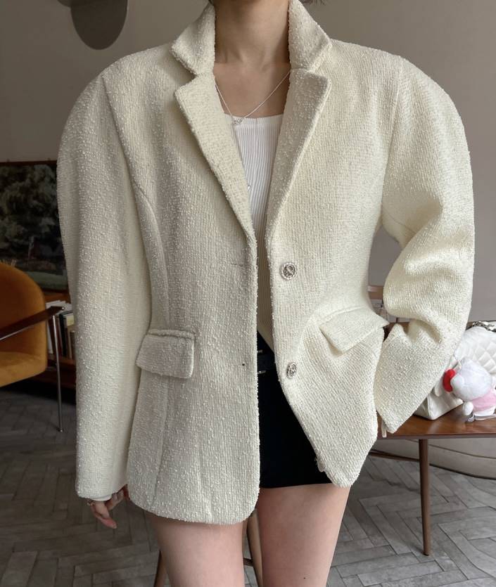 LEA/ASHER-J韓國直郵東大門代購女裝新品職業熱賣夾克花呢이향夾克