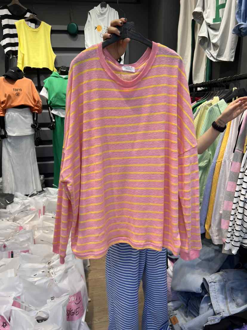 MORI韓國直郵東大門代購女裝新款休閑推薦時尚職業熱賣長袖T恤MORI長袖T恤