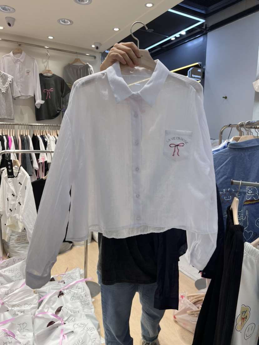 UNDERSTAR_VINTAGE韓國直郵女裝新款24春夏熱賣襯衫蕾絲衫UNDERSTAR_VINTAGE襯衫/蕾絲衫