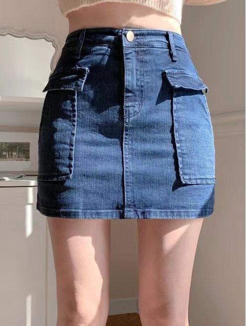 VIXEN直郵韓國代購女裝新品職業休閑人氣真品24春夏時尚短裙VIXEN短裙
