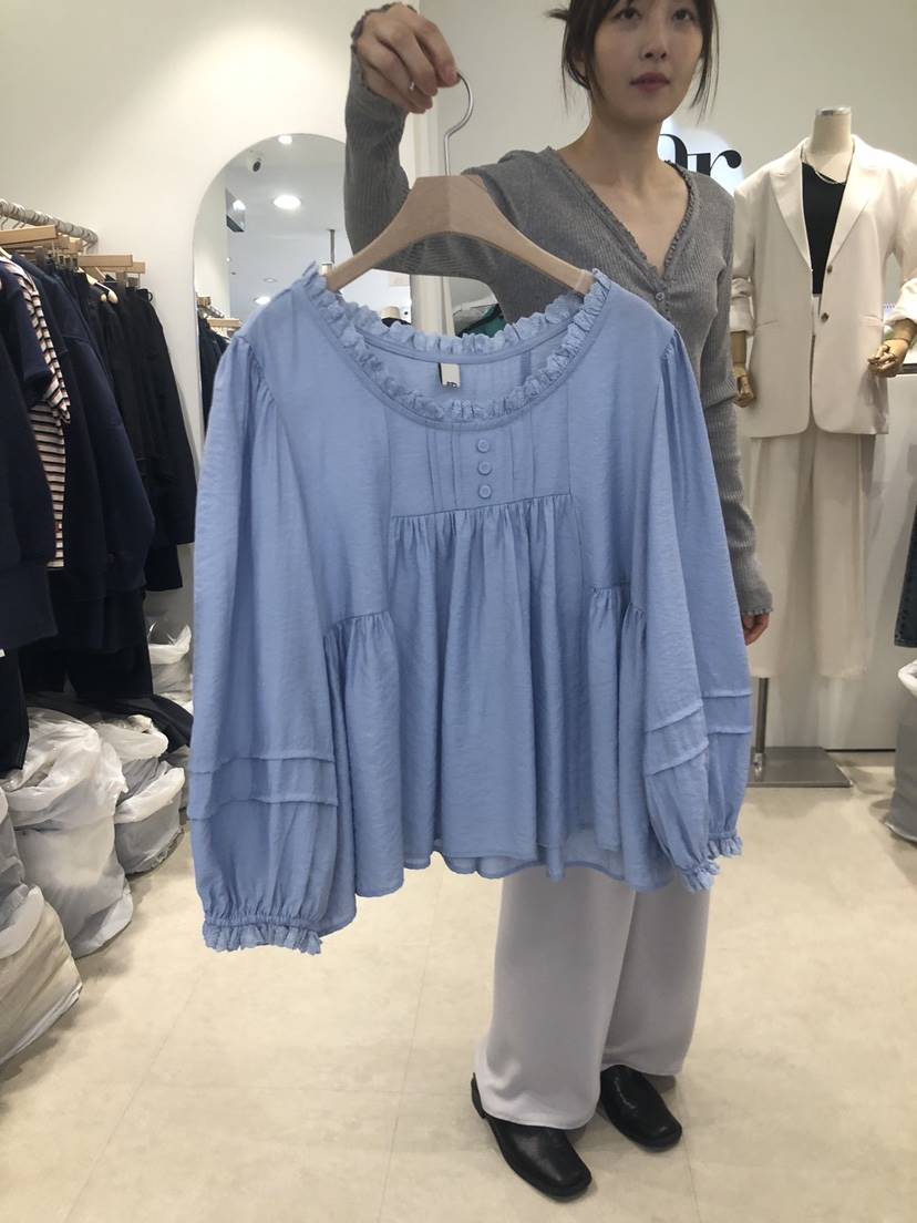 FAR韓國直郵東大門實拍女裝新品時尚真品休閑推薦襯衫蕾絲衫X-MOOD襯衫/蕾絲衫