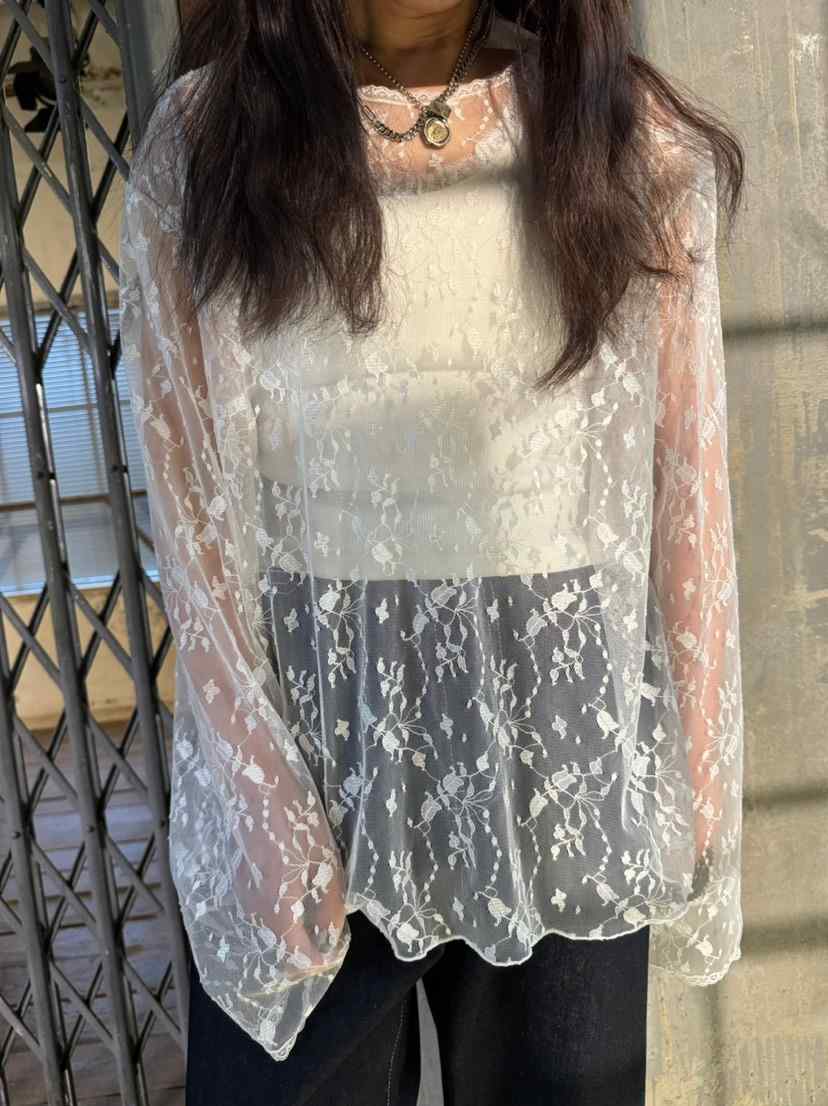FRANC韓國直郵女裝新品時尚推薦熱賣24春夏休閑襯衫蕾絲衫FRANC襯衫/蕾絲衫