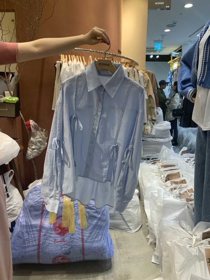 MIENNE韓國直郵東大門實拍女裝新品24春夏時尚襯衫蕾絲衫MIENNE襯衫/蕾絲衫