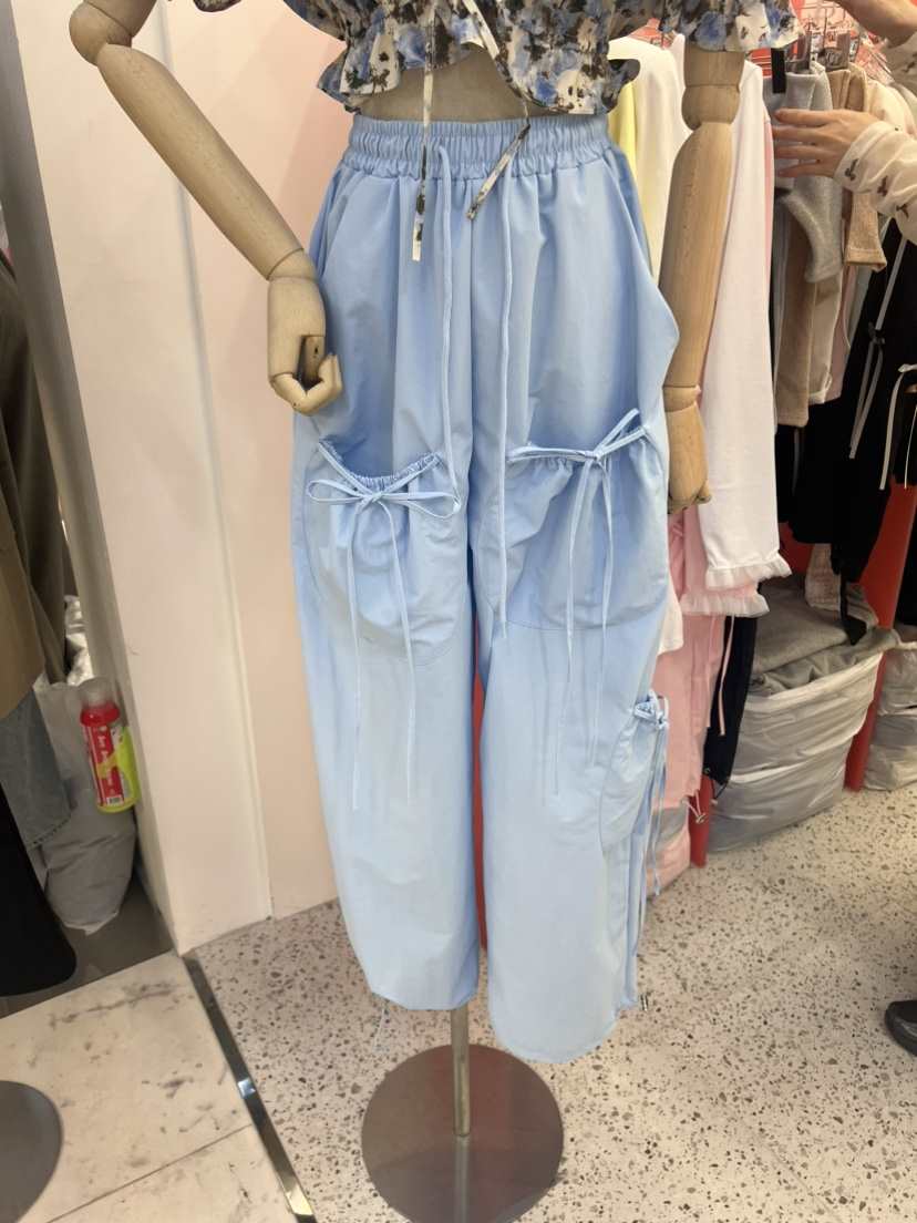SAEGGAM韓國直郵女裝新品時尚休閑推薦真品24春夏休閑褲口袋SAEGGAM休閑褲