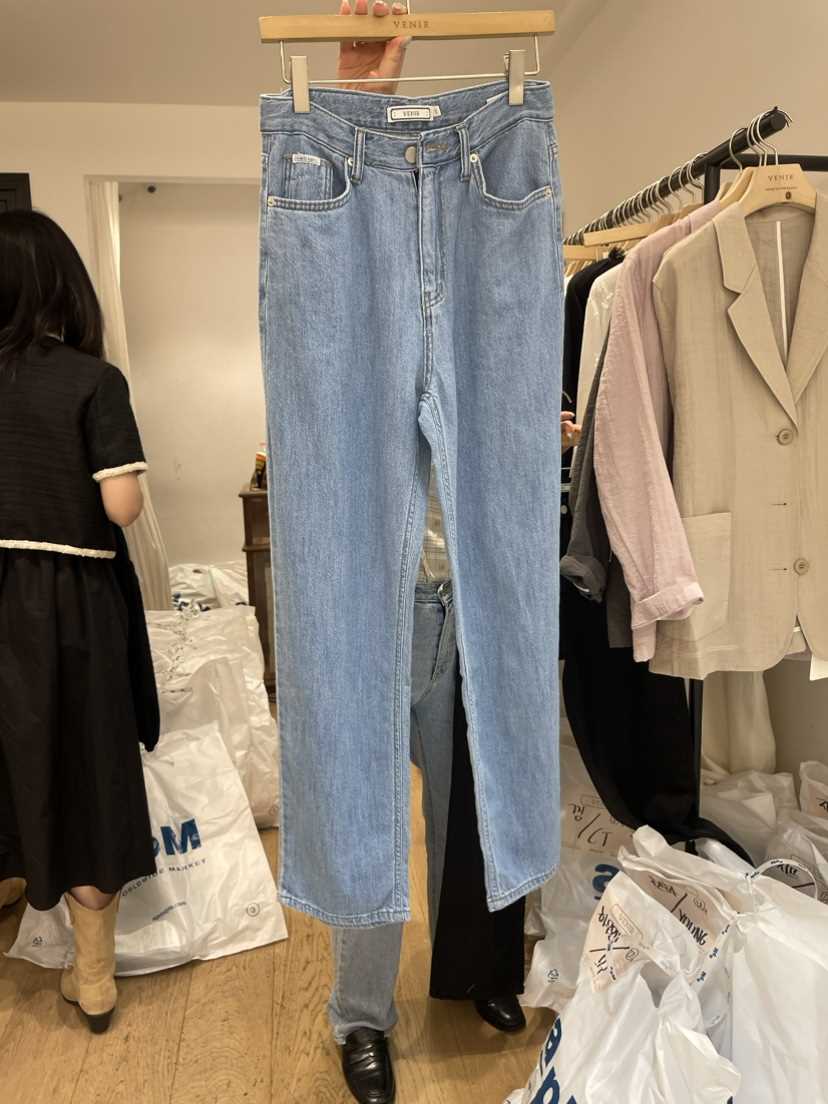 VENIR直郵韓國代購女裝新款推薦人氣真品休閑職業熱賣牛仔褲VENIR-a牛仔褲