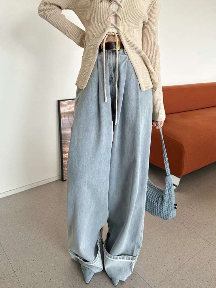 IN A BOW韓國直郵東大門實拍女裝新款職業真品時尚牛仔褲IN A ROW牛仔褲