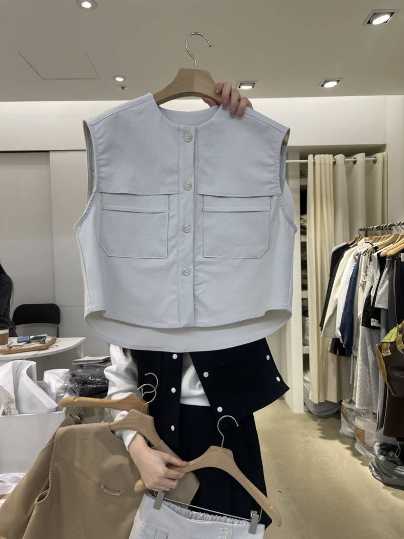 IR BIEN直郵韓國代購女裝新款推薦24春夏熱賣職業時尚馬甲ir bien-A馬甲