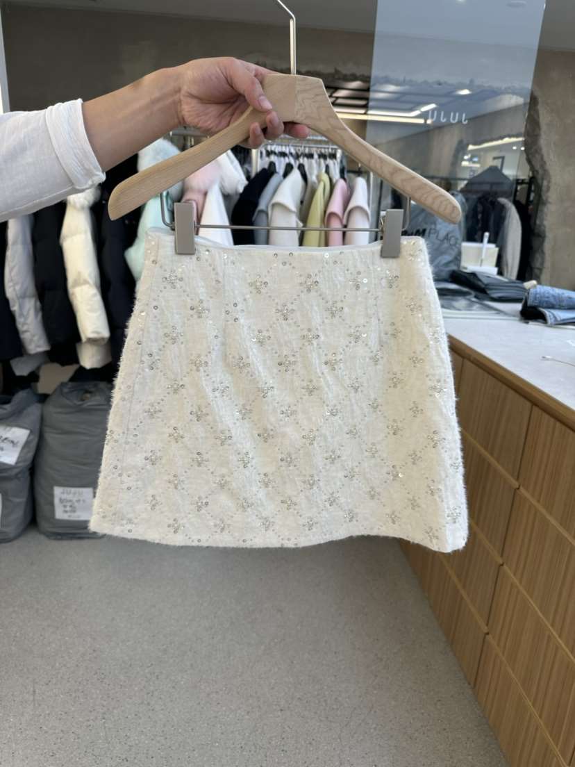 JUJU韓國直郵東大門代購女裝新款24春夏熱賣推薦休閑短裙JUJU短裙
