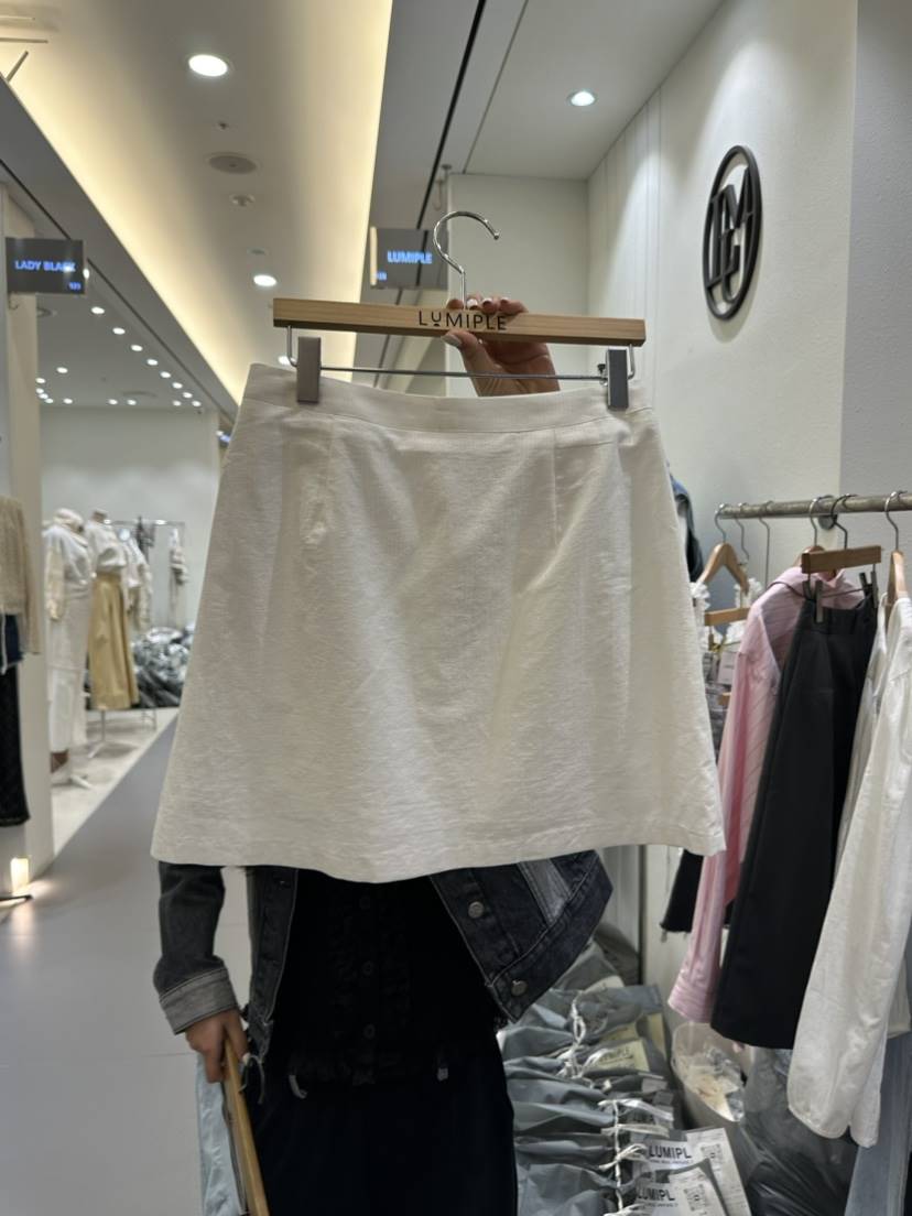 LUMIPLE韓國直郵東大門實拍女裝新品休閑時尚職業24春夏短裙LUMIPLE短裙