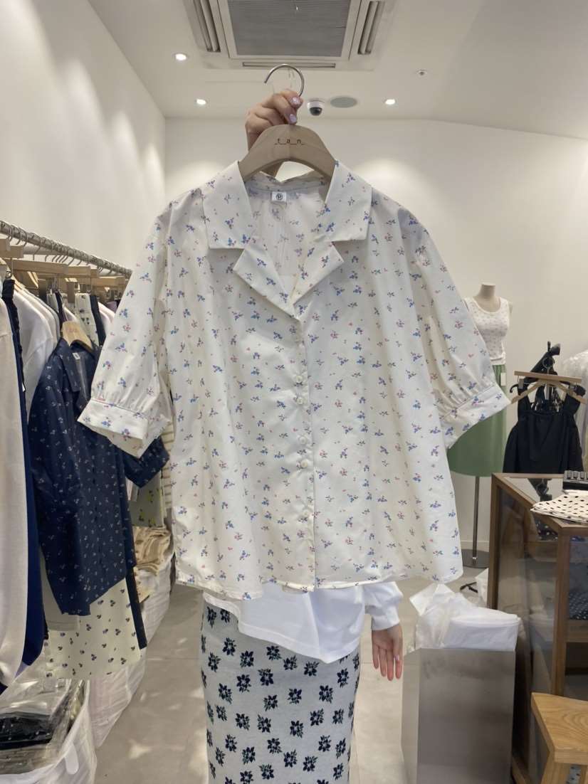 COMO-tan韓國直郵女裝新品真品職業推薦人氣休閑襯衫蕾絲衫tan-COMO襯衫/蕾絲衫