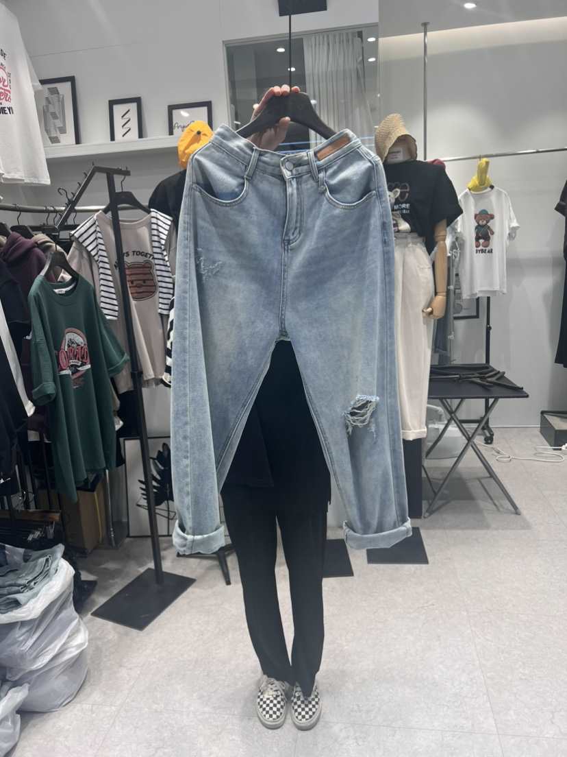 CARNABY直郵韓國代購女裝新品時尚真品推薦牛仔褲牛仔布綁帶CARNABY牛仔褲