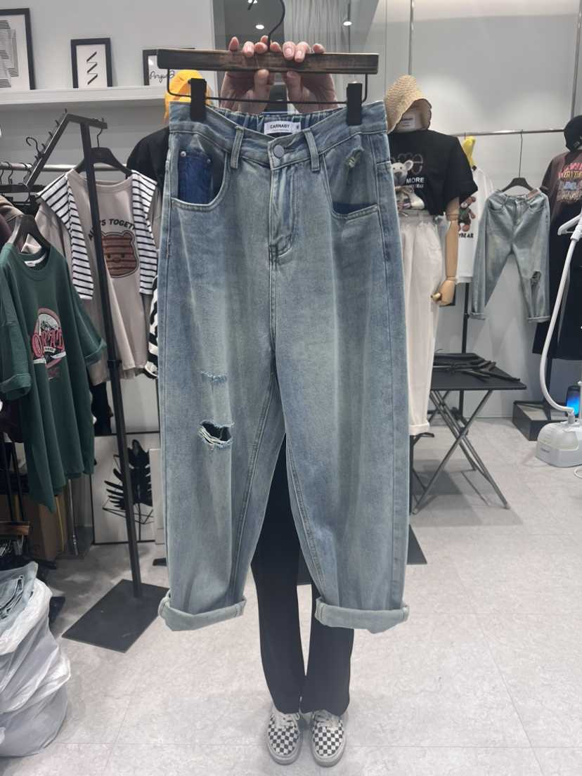 CARNABY韓國直郵女裝新款時尚熱賣24春夏人氣牛仔褲牛仔布CARNABY牛仔褲