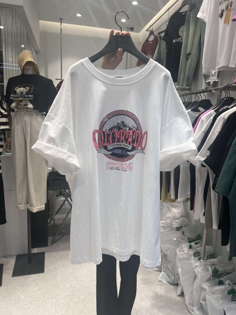 CARNABY直郵韓國代購女裝新品時尚職業真品推薦24春夏T恤CARNABYT恤