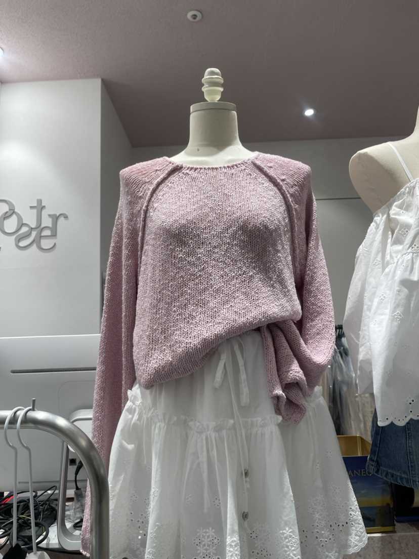 SHOP POSTER韓國直郵女裝新品職業人氣24春夏休閑針織衫SHOP_POSTER針織衫