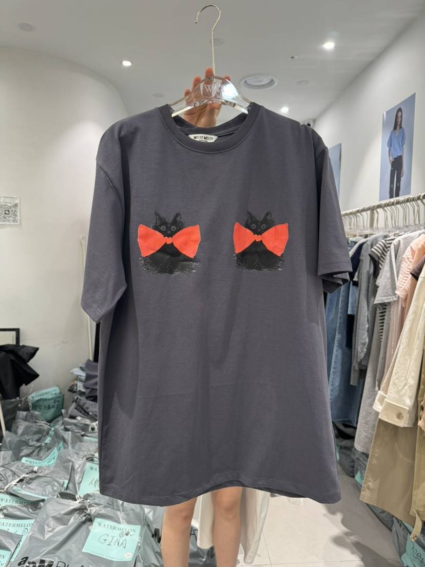WATERMELON韓國直郵東大門代購女裝新品24春夏人氣職業T恤WATERMELONT恤