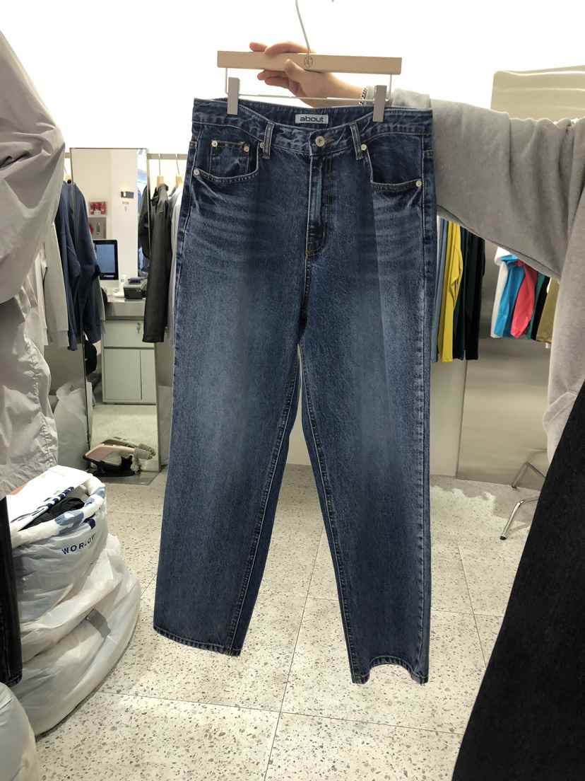 ABOUT-男裝韓國直郵女裝新款24春夏時尚人氣休閑推薦牛仔褲ABOUT牛仔褲