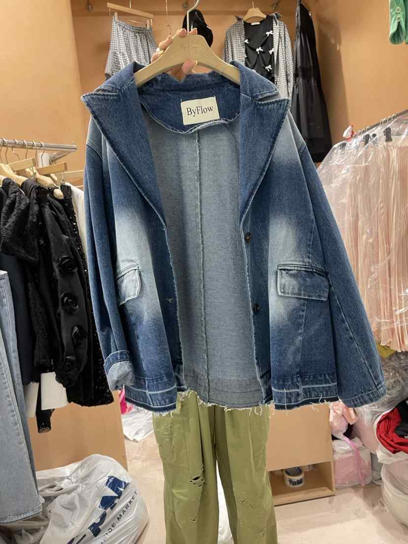 BY FLOW韓國直郵女裝新品熱賣推薦人氣時尚休閑24春夏夾克BY FLOW夾克