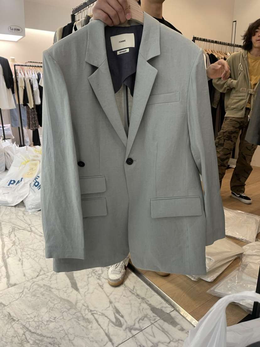 Femme lamagie直郵韓國代購女裝新品真品休閑職業24春夏夾克Lamagie Femme夾克