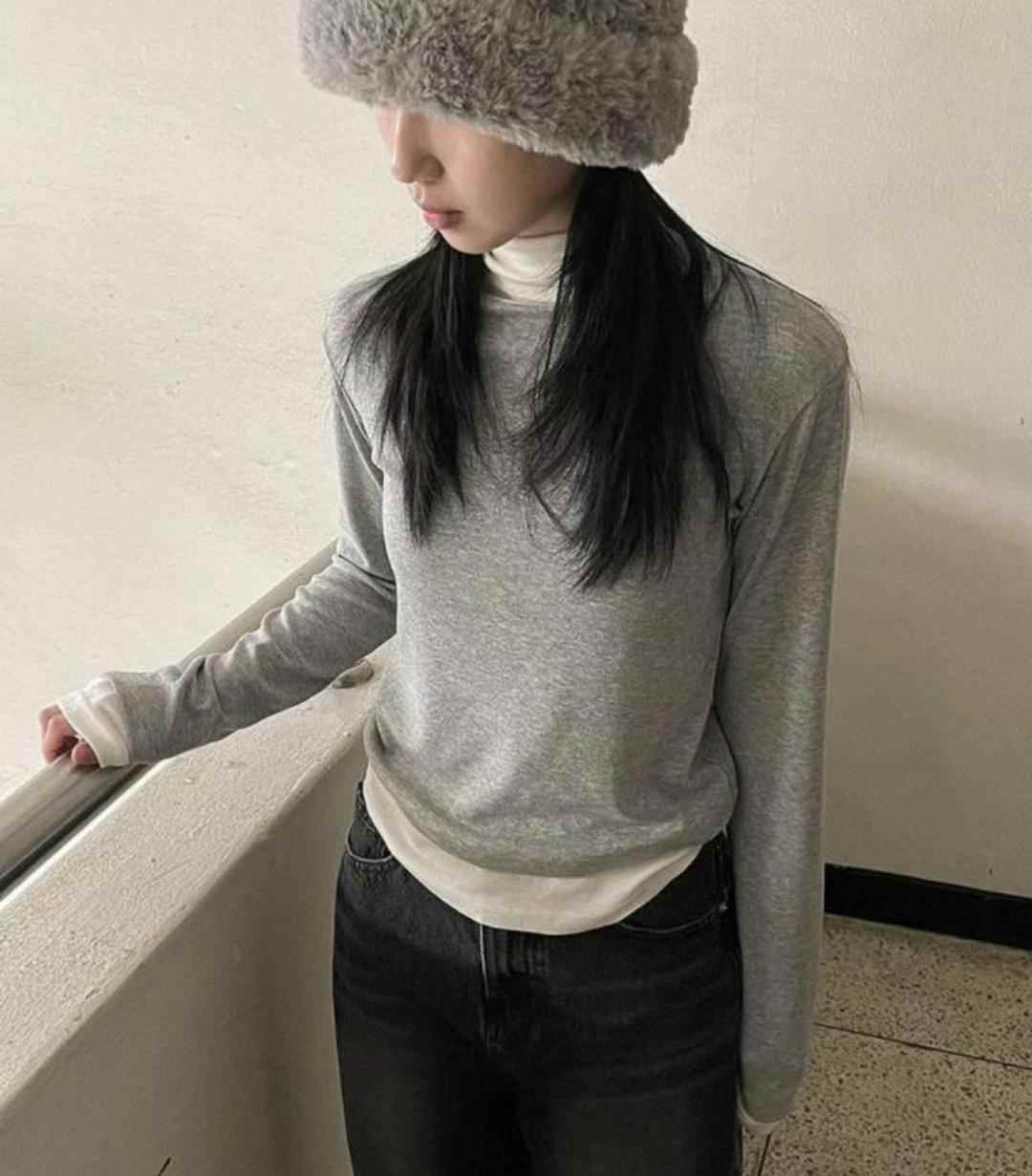 LUNE韓國直郵東大門實拍女裝新品推薦職業時尚休閑真品長袖T恤BROTE長袖T恤