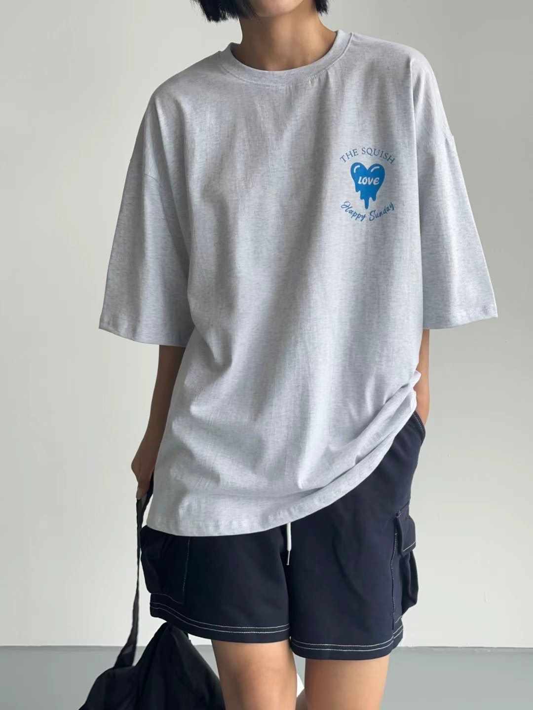 P.SHOP韓國直郵東大門實拍女裝新款時尚熱賣人氣休閑推薦T恤P.SHOPT恤