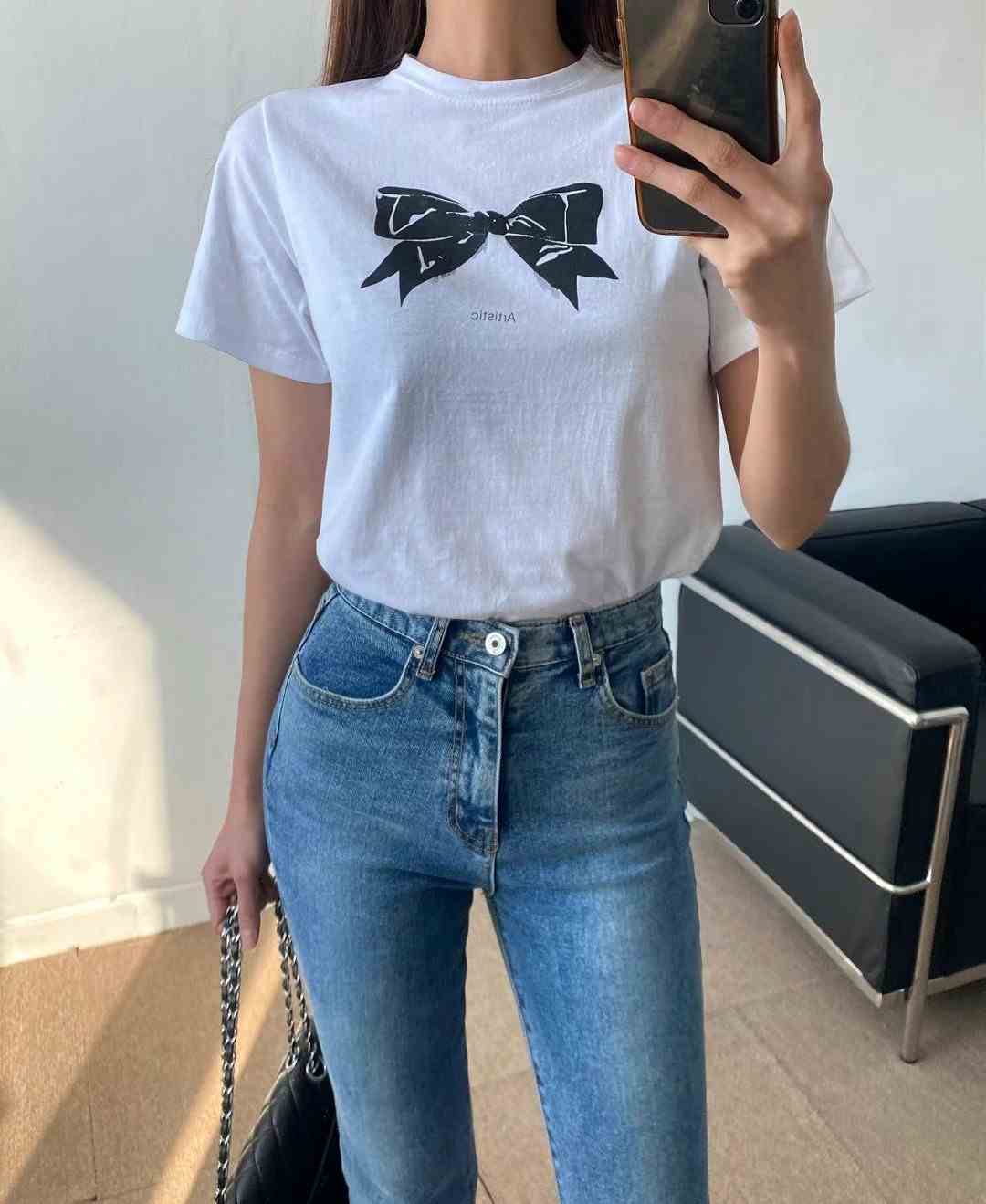 P.SHOP直郵韓國代購女裝新品休閑推薦真品職業時尚人氣T恤P.SHOPT恤