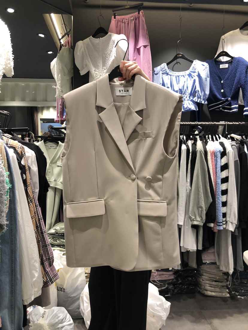 STAR-L直郵韓國代購女裝新品熱賣職業休閑推薦時尚真品馬甲STAR-L馬甲