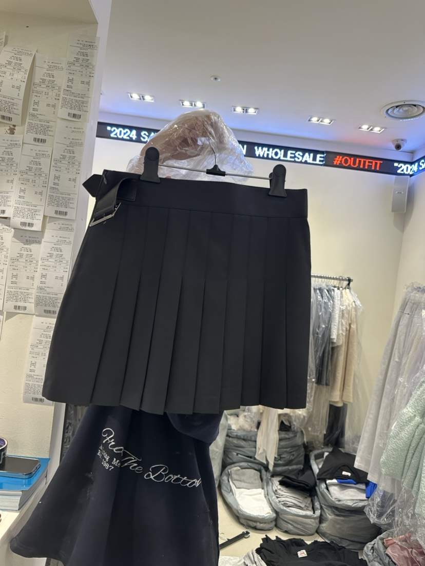 OUTFIT直郵韓國代購女裝新款熱賣休閑推薦時尚真品短裙腰帶OUTFIT短裙