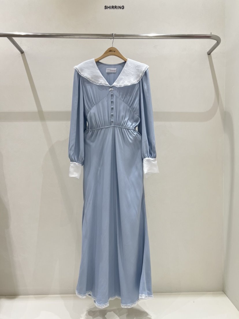 SHIRRING韓國直郵東大門實拍女裝新品熱賣休閑24春夏連衣裙SHIRRING連衣裙