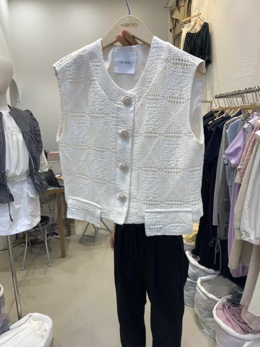 THE GARO直郵韓國代購女裝新品職業24春夏真品熱賣時尚馬甲HYPEARL馬甲