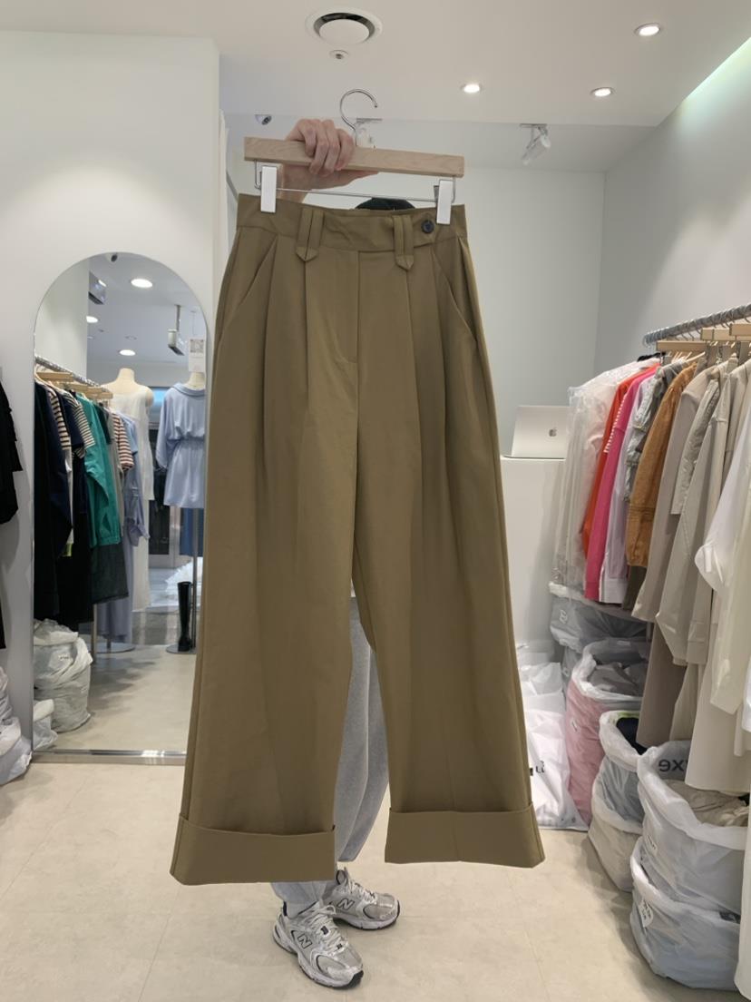 FAR直郵韓國代購女裝新款休閑24春夏人氣職業時尚休閑褲腰帶X-MOOD休閑褲