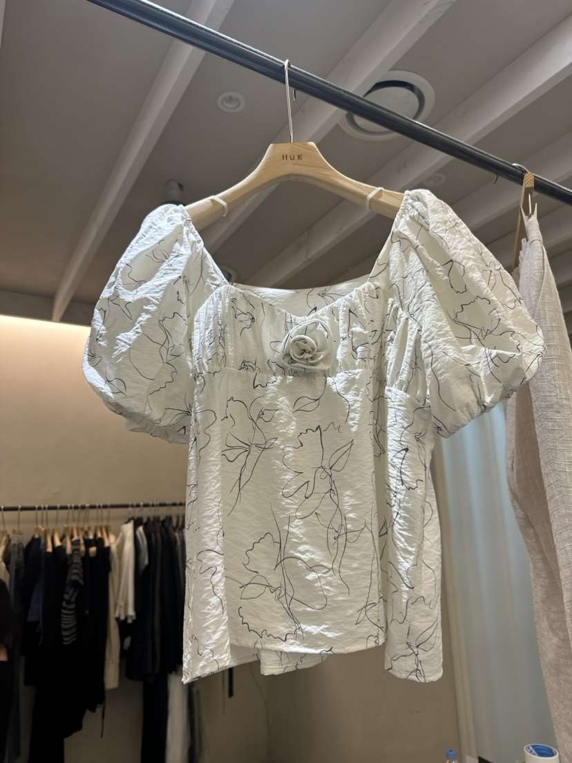 HUE直郵韓國代購女裝新品熱賣職業24春夏真品休閑襯衫蕾絲衫ERIA/HUE襯衫/蕾絲衫
