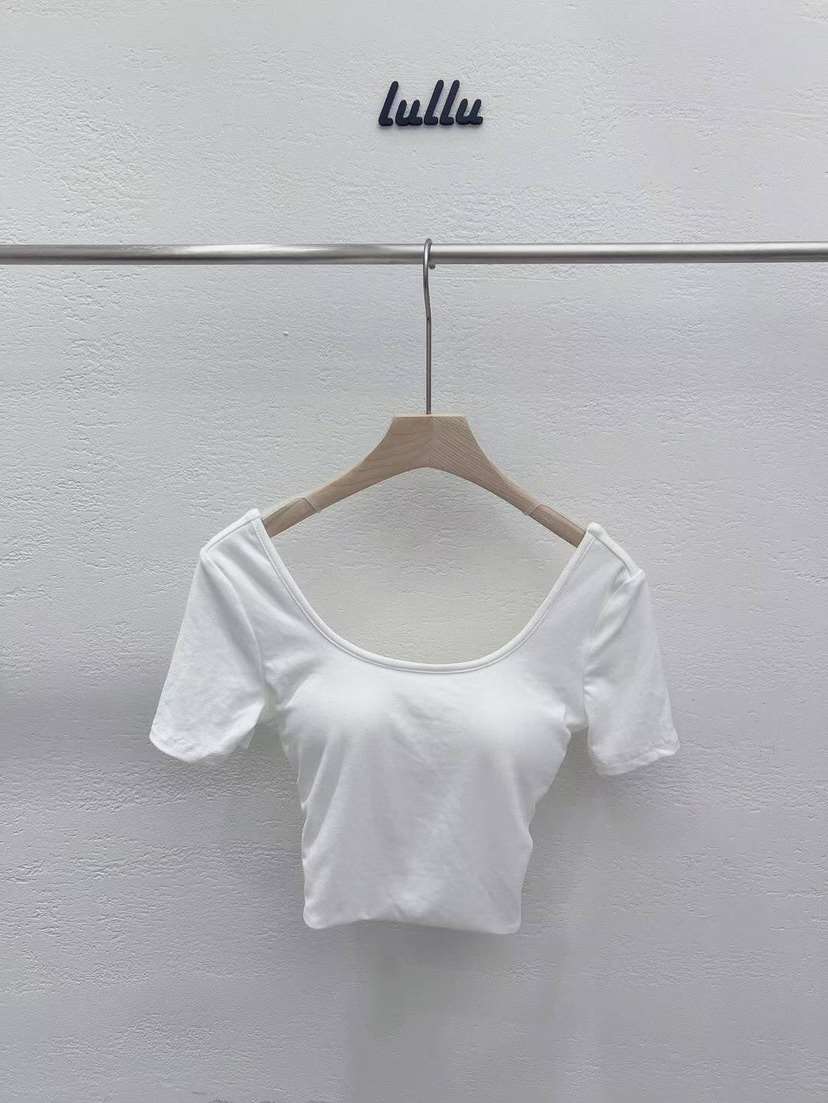 LULULALLA直郵韓國代購女裝新品熱賣時尚休閑職業24春夏T恤LULULALLAT恤