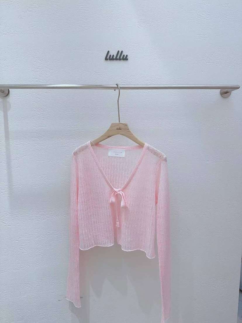 LULULALLA韓國直郵東大門代購女裝新品推薦真品針織衫開襟衫LULULALLA針織衫