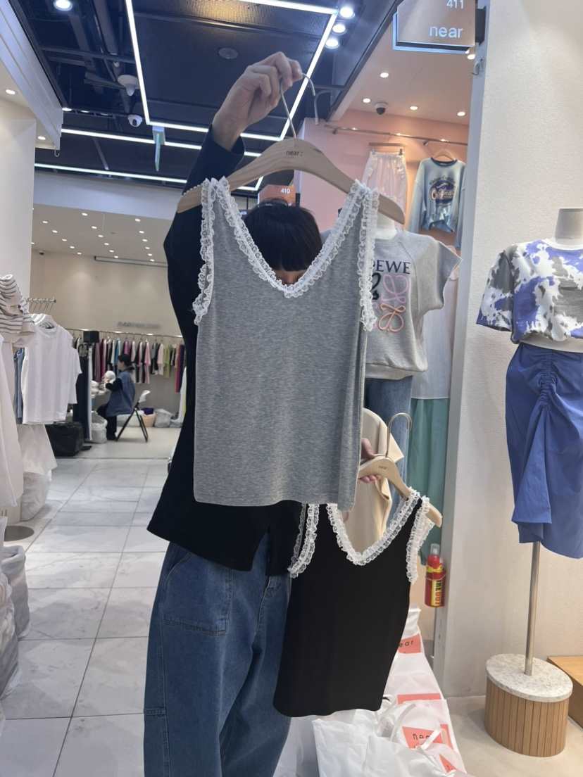 NEAR直郵韓國代購女裝新款時尚人氣熱賣休閑24春夏吊帶背心NEAR吊帶/背心