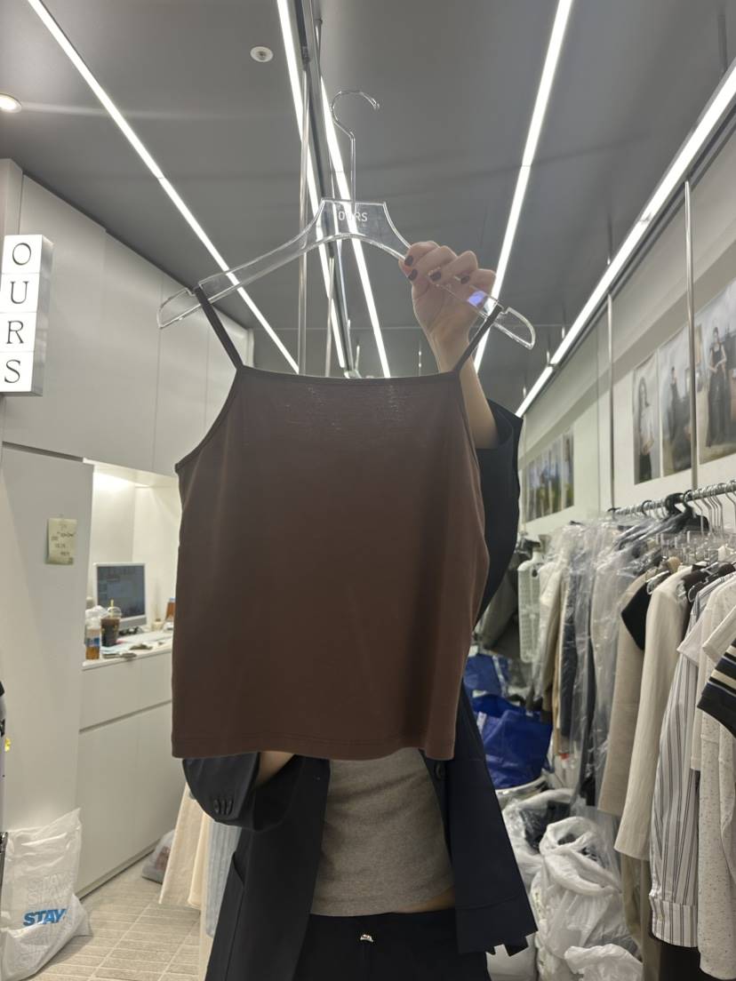 OURS直郵韓國代購女裝新款熱賣休閑真品推薦24春夏吊帶背心OURS吊帶/背心