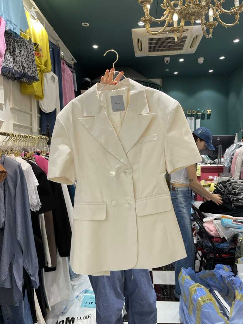 Three color韓國直郵女裝新品熱賣時尚24春夏休閑真品夾克Three color夾克