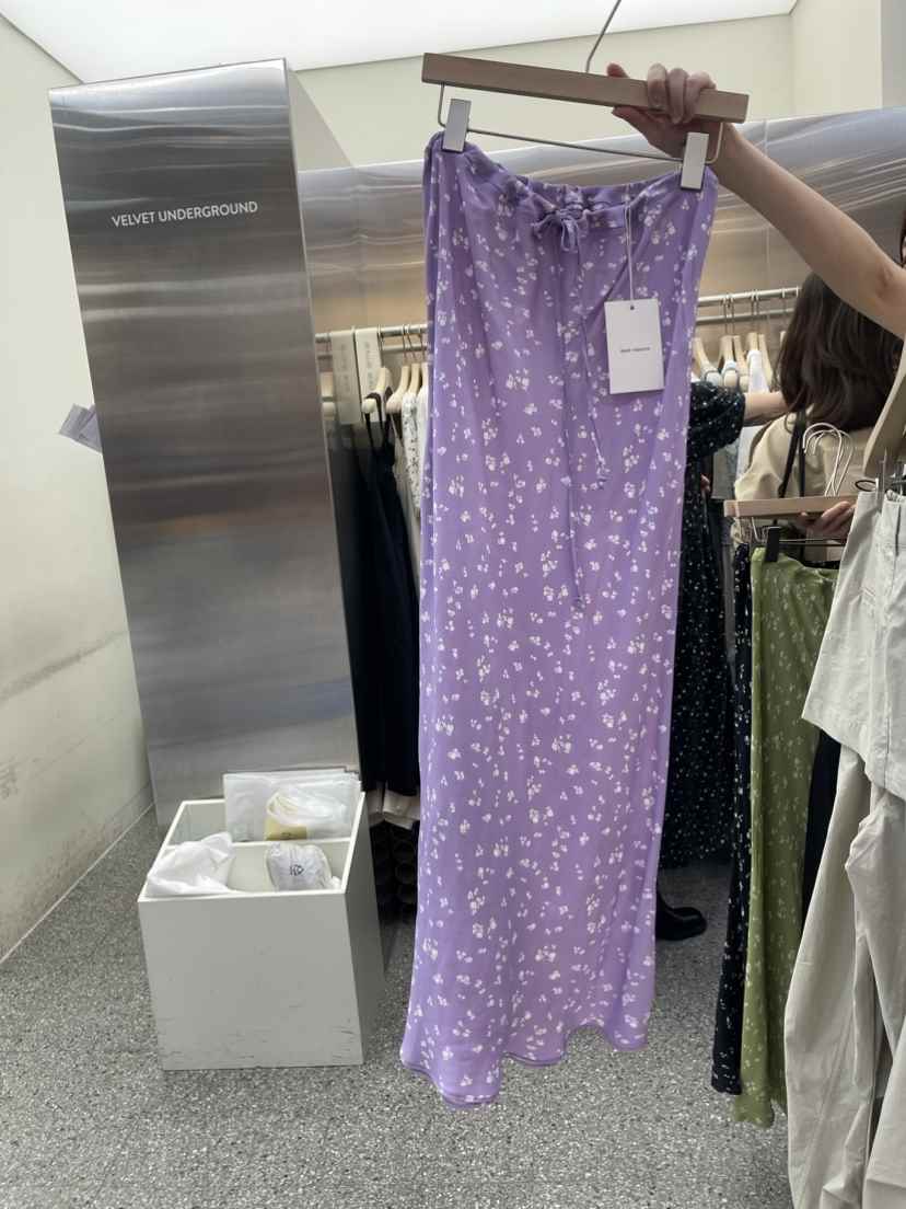 VELVET UNDERGROUND韓國直郵東大門代購女裝新款熱賣休閑長裙VELVET UNDERGROUND長裙