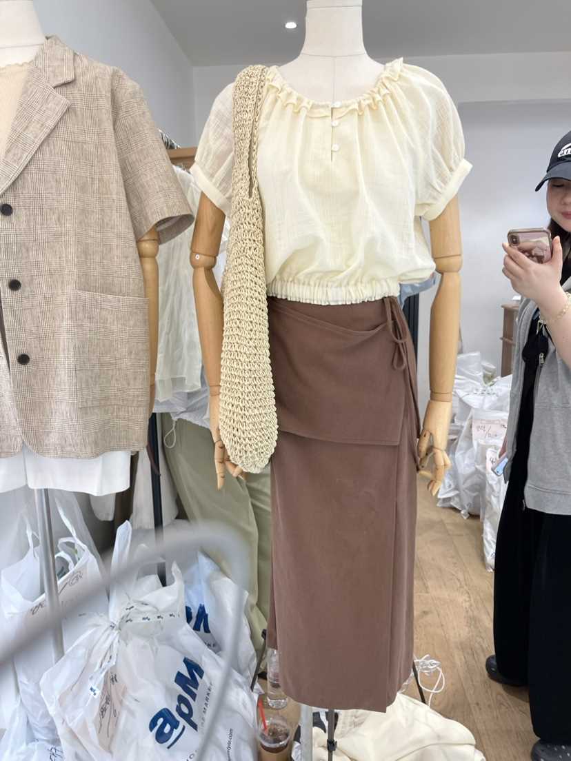 VENIR韓國直郵東大門代購女裝新品人氣推薦熱賣時尚襯衫蕾絲衫VENIR-a襯衫/蕾絲衫