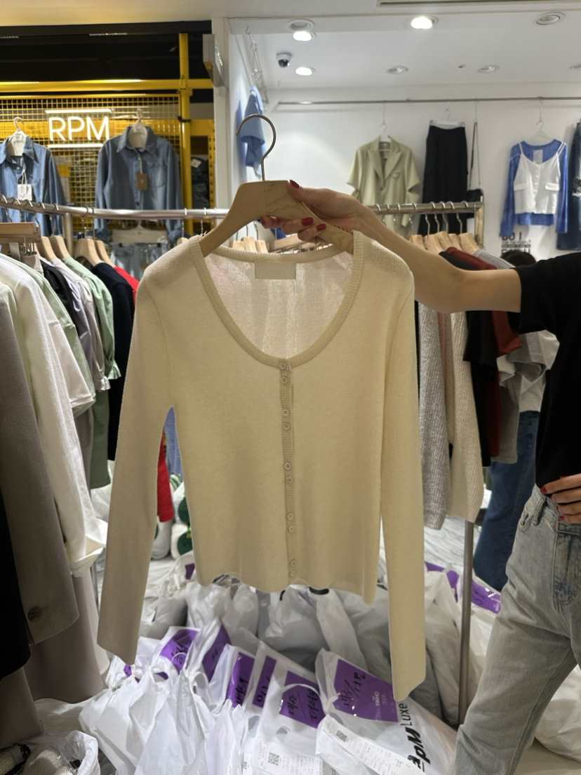 YIKHO STYLE直郵韓國代購女裝新品24春夏熱賣時尚針織衫YIKHO STYLE針織衫