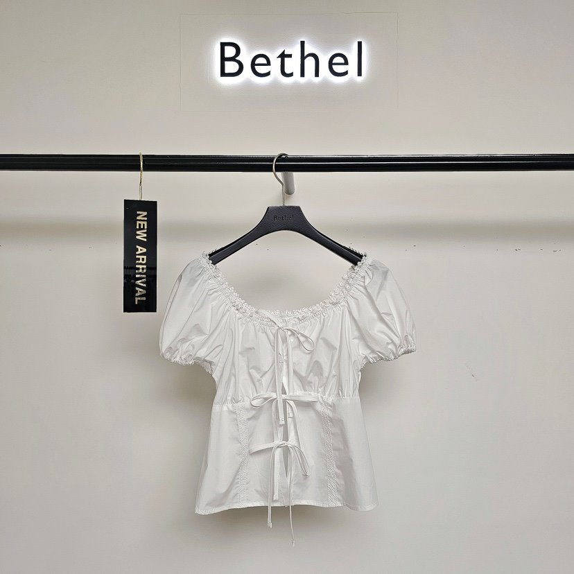 Bethel韓國直郵東大門實拍女裝新品時尚職業襯衫蕾絲衫蕾絲BETHEL襯衫/蕾絲衫