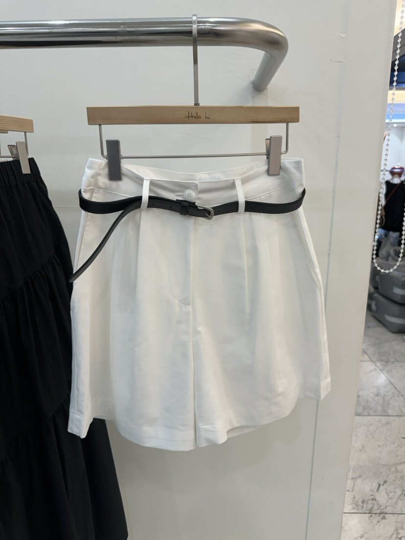 Hello Hi直郵韓國代購女裝新品人氣休閑時尚熱賣短褲含腰帶Hello Hi短褲