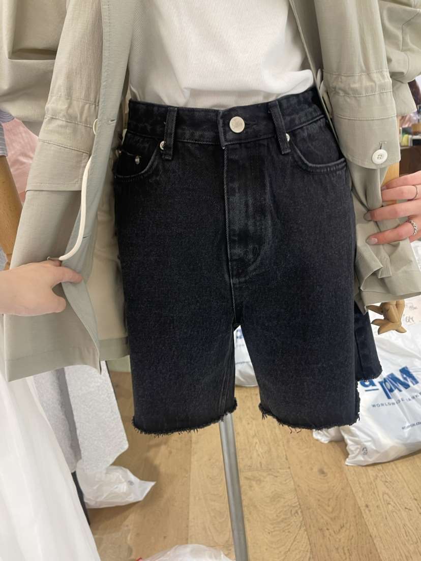 VENIR韓國直郵東大門代購女裝新品推薦人氣職業休閑短褲牛仔布VENIR-a短褲