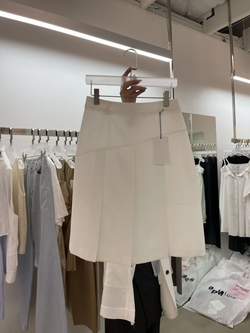 WEARABLE韓國直郵女裝新款時尚職業推薦休閑24春夏半身裙中短裙WEARABLE半身裙/中短裙