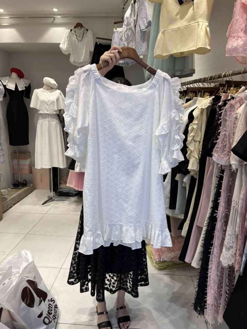 Cat.s直郵韓國代購女裝新款職業休閑24春夏推薦連衣裙刺繡Cat.s____連衣裙