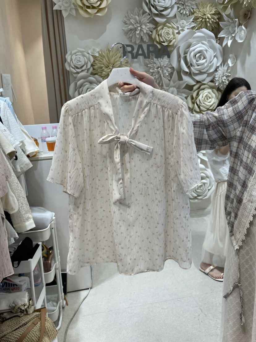 RARA直郵韓國代購女裝新品真品推薦休閑24春夏襯衫蕾絲衫MELO襯衫/蕾絲衫